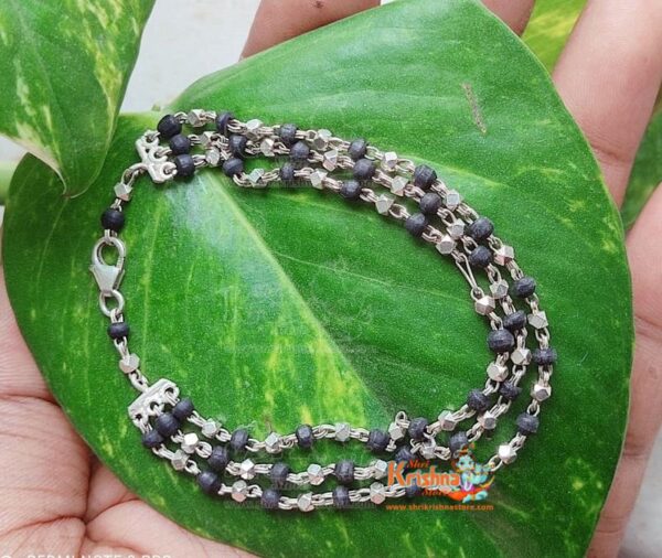 Three Layer Silver Mala For Gopal Ji Ki